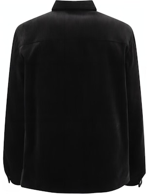 PRADA Baju Lengan Panjang Hitam Single-Breasted dengan Butiran Logo. SC554M-144R-F0002 Lookbook PRADA Baju Lengan Panjang Hitam Single-Breasted dengan Butiran Logo. SC554M-144R-F0002