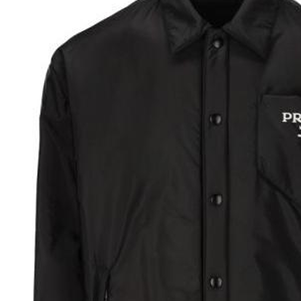 PRADA  Black Single-Breasted Loose-Fit Jacket SGN914-107L-F0002 圖 5