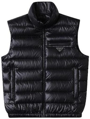 PRADA Black Sleeveless Solid Color Vest with Logo. PRADASGH06511-F0002 Order PRADA Black Sleeveless Solid Color Vest with Logo. PRADASGH06511-F0002