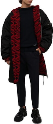 PRADA Baju Sejuk Hitam Lengan Panjang Rajut Warna Solid UMB198-1KVZ-F0002 Shop PRADA Baju Sejuk Hitam Lengan Panjang Rajut Warna Solid UMB198-1KVZ-F0002