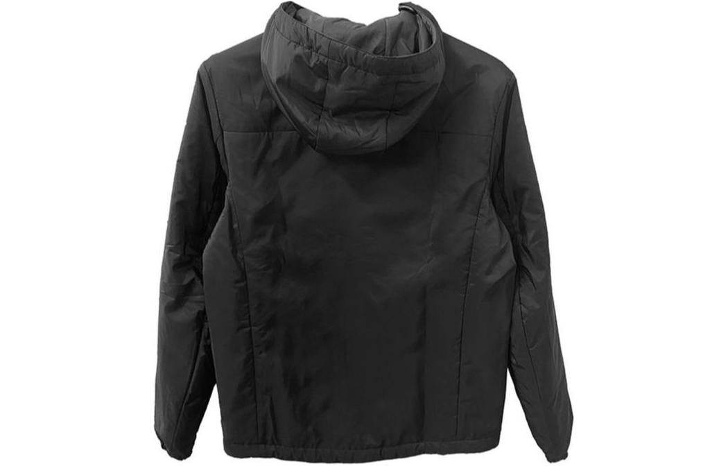 Lookbook PRADA 黑色純色寬鬆版型拉鍊連帽外套 SGB224-106O-F002L