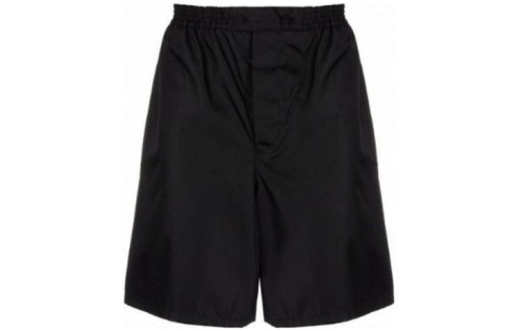 Order 普拉达 黑色纯色宽松休闲短裤 SPH188-1WQ8-F0002-S-221