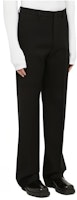 PRADA Black Solid Loose-Fit Straight Casual Pants UPA669-11GY-F0002-S-222 PRADA Black Solid Loose-Fit Straight Casual Pants UPA669-11GY-F0002-S-222