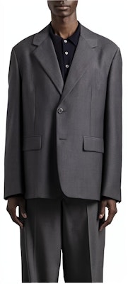 PRADA Black Solid Single-Breasted Casual Long Sleeve Blazer Jacket DNA953-1XMY-F0308 Buy PRADA Black Solid Single-Breasted Casual Long Sleeve Blazer Jacket DNA953-1XMY-F0308