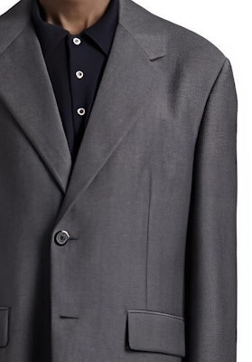 PRADA Black Solid Single-Breasted Casual Long Sleeve Blazer Jacket DNA953-1XMY-F0308 Details for PRADA Black Solid Single-Breasted Casual Long Sleeve Blazer Jacket DNA953-1XMY-F0308