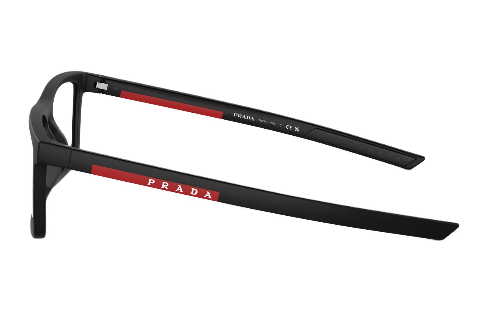 PRADA  Black Square Optical Glasses with Logo on Temples. PS02QV1BO1O1 圖 4