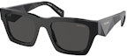 Order PRADA 黑色方形太陽眼鏡 實用簡約側邊字母標誌款式 0PRA06SF-16K08Z
