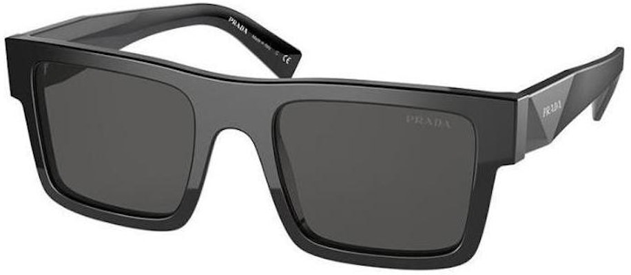 PRADA 黑色方形太陽眼鏡附品牌標誌細節 19WSSOLE Buy PRADA 黑色方形太陽眼鏡附品牌標誌細節 19WSSOLE