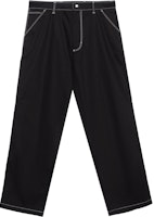 PRADA Black Straight-Leg Casual Pants with Zipper SPH291-108I-F0002-S-232 PRADA Black Straight-Leg Casual Pants with Zipper SPH291-108I-F0002-S-232
