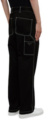 PRADA Seluar Kasual Hitam Potongan Lurus dengan Zip SPH291-108I-F0002-S-232 Purchase PRADA Seluar Kasual Hitam Potongan Lurus dengan Zip SPH291-108I-F0002-S-232