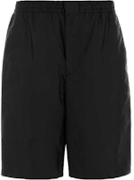PRADA Black Straight-Leg Elastic Waist Casual Shorts. SPH218-107L-F0002-S-221 PRADA Black Straight-Leg Elastic Waist Casual Shorts. SPH218-107L-F0002-S-221