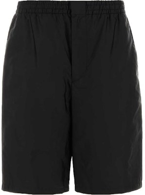 PRADA 黑色直筒弹力腰休闲短裤 SPH218-107L-F0002-S-221 Order PRADA 黑色直筒弹力腰休闲短裤 SPH218-107L-F0002-S-221