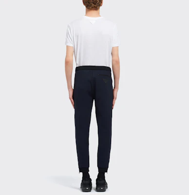 プラダ ブルー ドローストリング ウエストゴム リラックスフィット ジョガーパンツ SJP282-1MO3-F0AI7-S-192 Shop プラダ ブルー ドローストリング ウエストゴム リラックスフィット ジョガーパンツ SJP282-1MO3-F0AI7-S-192