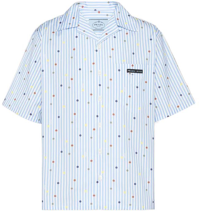 prada-blue-polka-dot-stripe-print-short-sleeve-sun-protection-shirt-ucs-339-10-n9-f0076-s-211