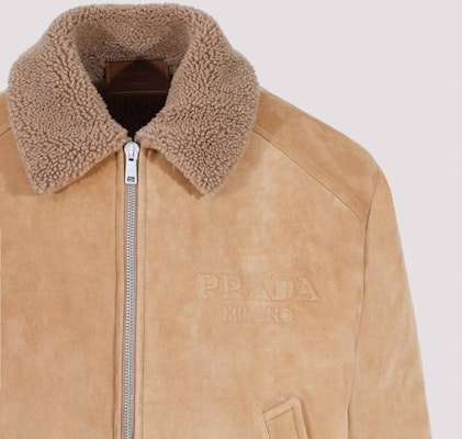 PRADA 棕色拉鍊修身立領外套 UPW474-JHY-F0594 Shop PRADA 棕色拉鍊修身立領外套 UPW474-JHY-F0594