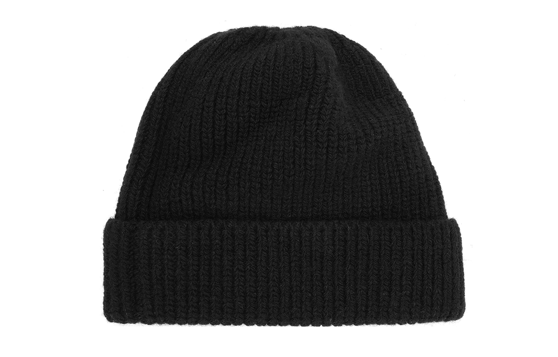 Purchase PRADA 黑色羊絨針織帽附標誌補丁 UMD489_3IM_F0002_S_211