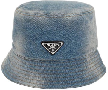 PRADA Topi Bucket Logo Klasik Biru. 2HC13712K1F0V3N Buy PRADA Topi Bucket Logo Klasik Biru. 2HC13712K1F0V3N
