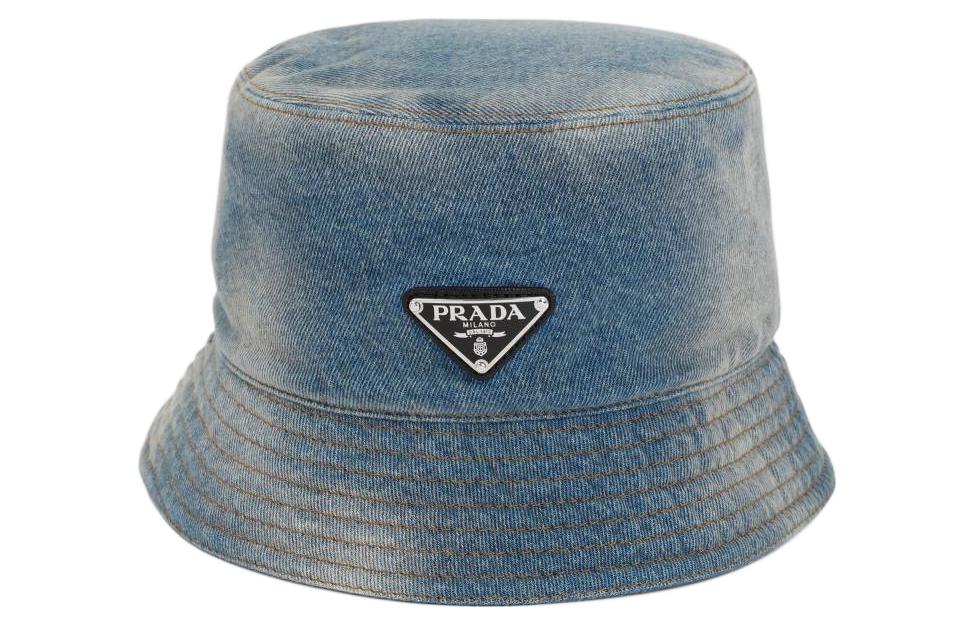 Order PRADA Sombrero Cubo Azul Logo Clásico. 2HC13712K1F0V3N