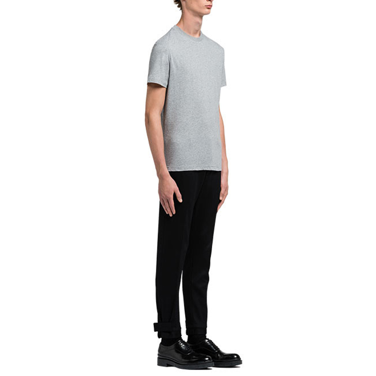 PRADA  Cotton Knit Crew Neck T-Shirt 3-Pack Set - Gray. UJM492ILK-F0031 圖 5