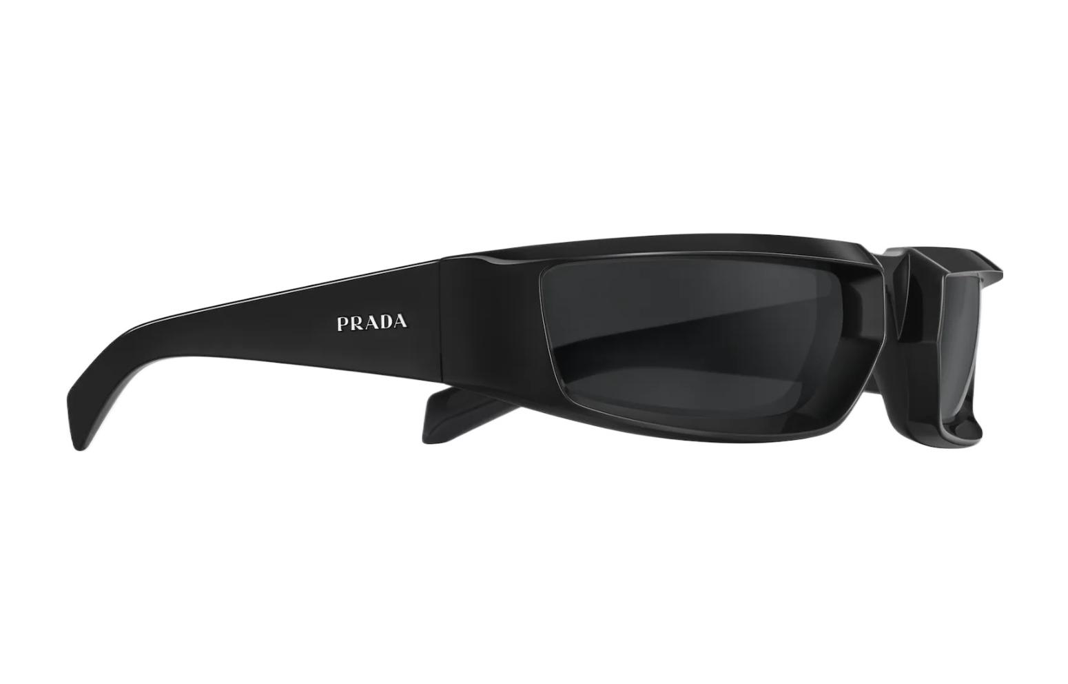 PRADA  Fashion Rectangle Black Sunglasses SPR25Y-E1AB-F05S0-C-063 圖 4