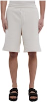 PRADA Fitted Casual Shorts with Elastic Waistband in Natural Color. UJP22414LJF0018 PRADA Fitted Casual Shorts with Elastic Waistband in Natural Color. UJP22414LJF0018