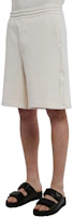 Shop PRADA 天然色彈性腰帶修身休閒短褲 UJP22414LJF0018
