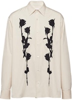 PRADA Floral Pattern Long Sleeve Casual Shirt Beige UCN541-14MA PRADA Floral Pattern Long Sleeve Casual Shirt Beige UCN541-14MA