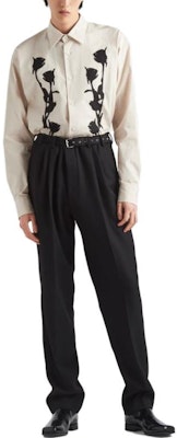 PRADA Kemeja Kasual Lengan Panjang Corak Bunga Beige UCN541-14MA Lookbook PRADA Kemeja Kasual Lengan Panjang Corak Bunga Beige UCN541-14MA