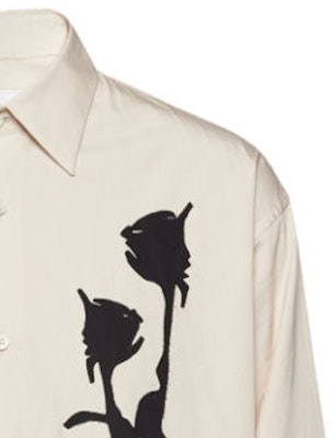 PRADA Kemeja Kasual Lengan Panjang Corak Bunga Beige UCN541-14MA Details for PRADA Kemeja Kasual Lengan Panjang Corak Bunga Beige UCN541-14MA