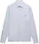 Buy PRADA FW24 Light Blue Long Sleeve Shirt with Logo Embroidery. UCN425-15MZ-F0012-S-221