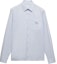 Order PRADA FW24 Light Blue Long Sleeve Shirt with Logo Embroidery. UCN425-15MZ-F0012-S-221