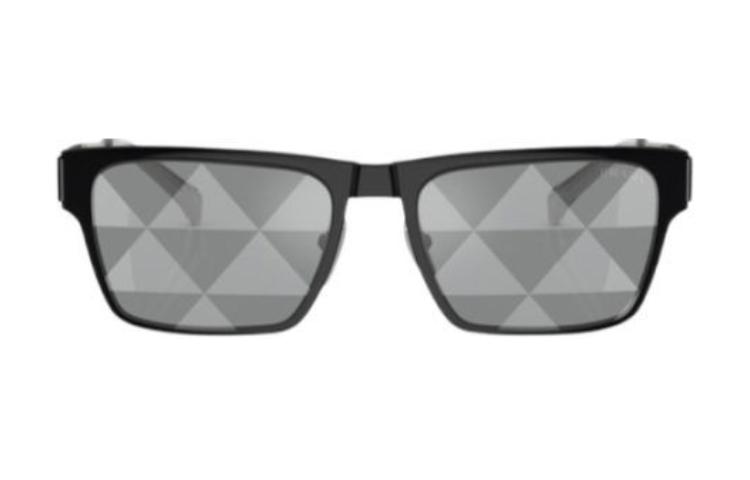 PRADA  Geometric Metal Square Grey Sunglasses. PRAY2W4Z 圖 3