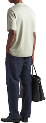 PRADA 그린 코튼 로고 크루넥 반팔 티셔츠 SS24 UJN86-1240-F0E1D-S-232 Shop PRADA 그린 코튼 로고 크루넥 반팔 티셔츠 SS24 UJN86-1240-F0E1D-S-232