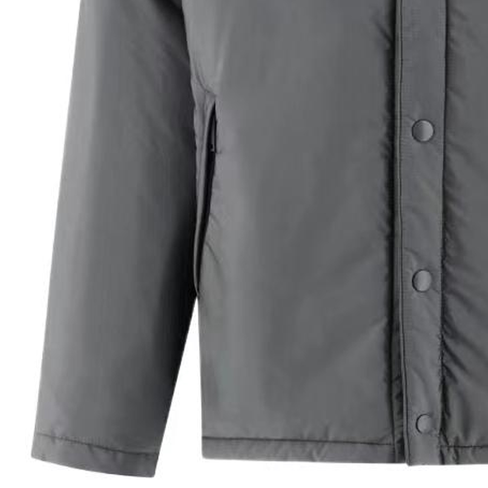 Sizing 普拉达灰色棉质字母印花单排扣夹克外套. SGN9142-107L-FOSU8