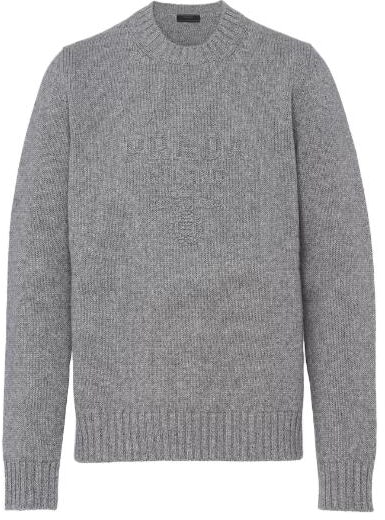prada-grey-solid-color-crewneck-casual-long-sleeve-sweater-umb-645-13-hi-f0031-s-232