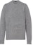 Buy PRADA Grey Solid Color Crewneck Casual Long Sleeve Sweater UMB645-13HI-F0031-S-232