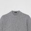 Sizing PRADA Grey Solid Color Crewneck Casual Long Sleeve Sweater UMB645-13HI-F0031-S-232