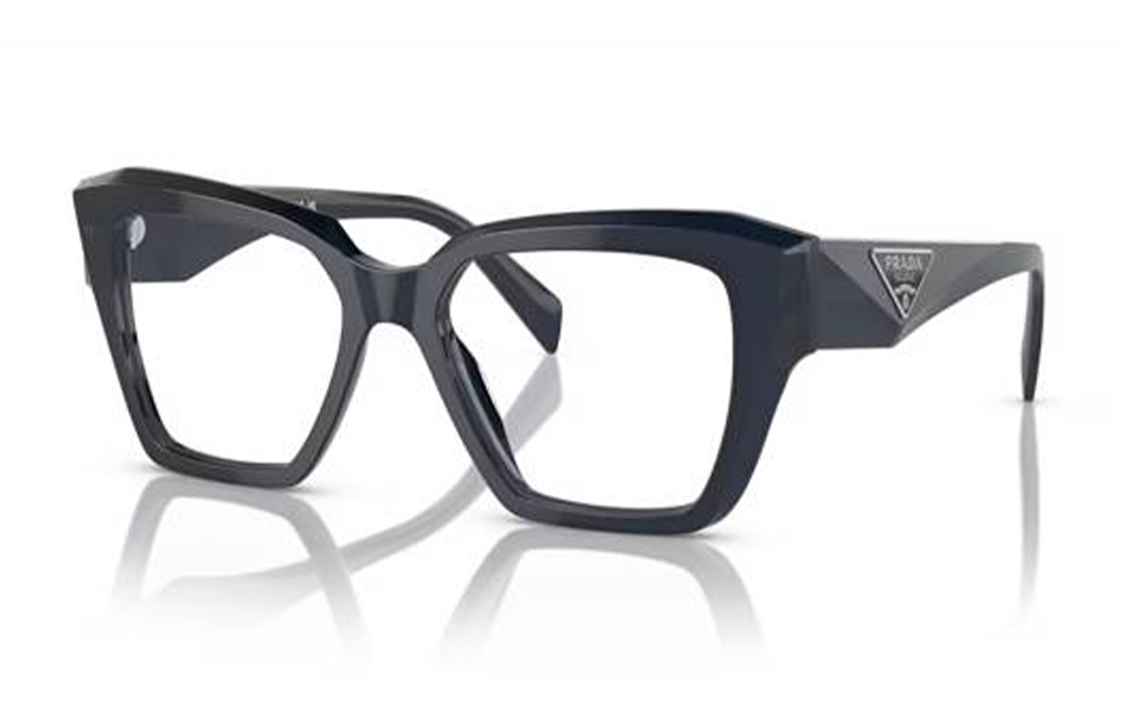 PRADA  Irregular Acetate Optical Glasses Frame with Logo - Blue PR09ZV08Q1O1 圖 2