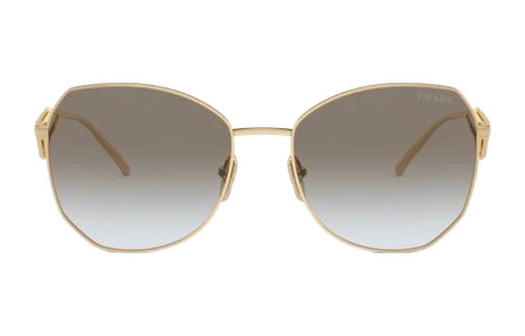 PRADA  Irregular Gold Metal Logo Sunglasses PR57YSZVN0A7 圖 3
