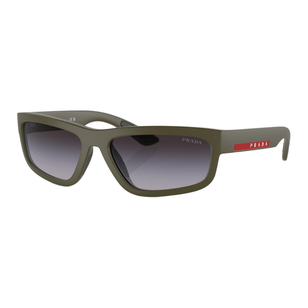 PRADA  Irregular Green Sunglasses with Logo Design POIZON240621944