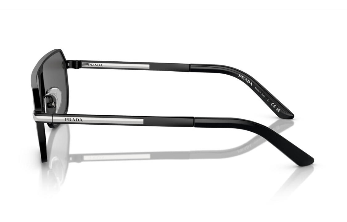 PRADA  Irregular Metal Frame Black Sunglasses with Decorative Temples PRA53S1BO5S0 圖 4