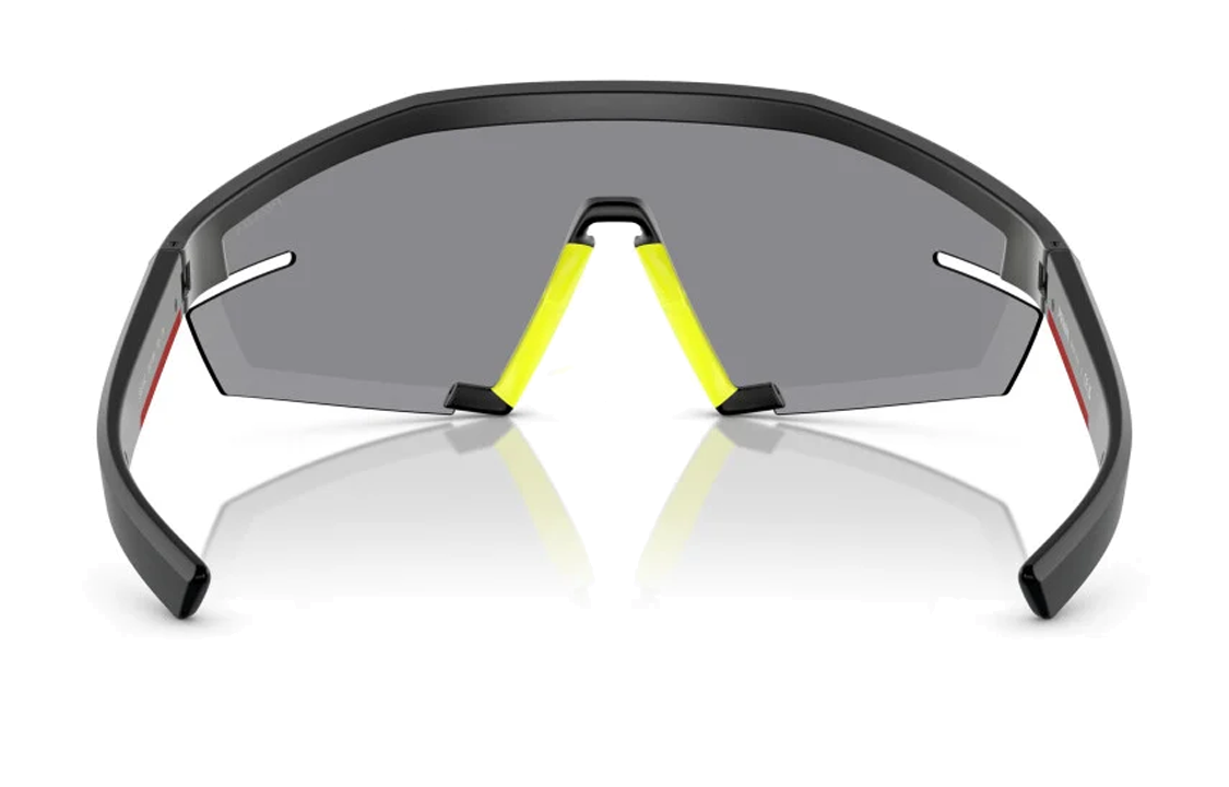 PRADA  Irregular Shape Sunglasses with Patterned Temples - Black. PS03ZS1BO10A 圖 4