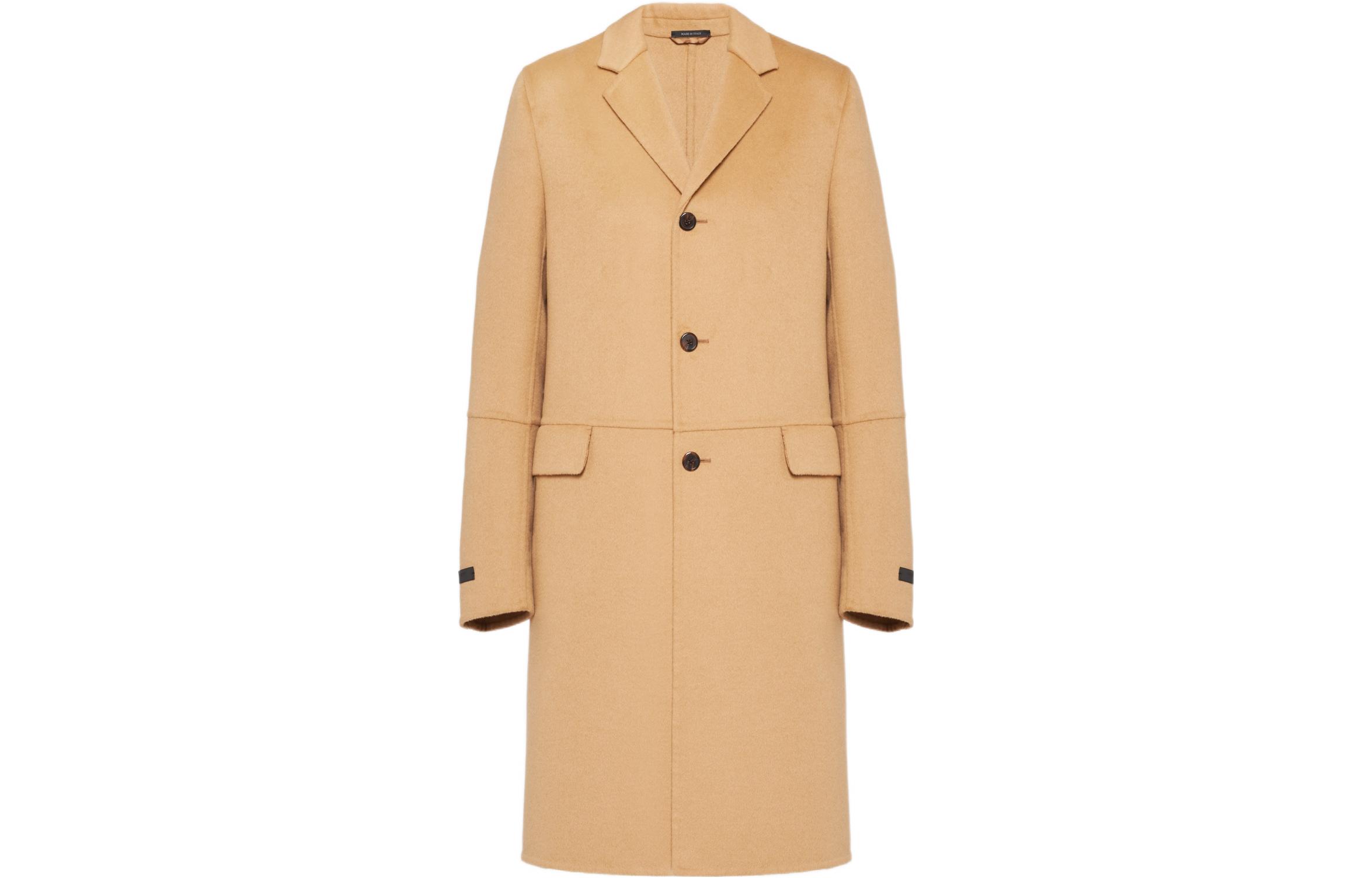 PRADA  Khaki Single-Breasted Loose-Fit Long Sleeve Casual Coat UC404D-03H-F0040-S-182