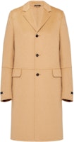 PRADA Khaki Single-Breasted Loose-Fit Long Sleeve Casual Coat UC404D-03H-F0040-S-182 PRADA Khaki Single-Breasted Loose-Fit Long Sleeve Casual Coat UC404D-03H-F0040-S-182
