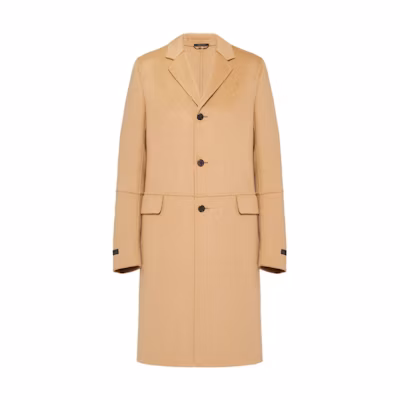 PRADA Khaki Single-Breasted Loose-Fit Long Sleeve Casual Coat UC404D-03H-F0040-S-182