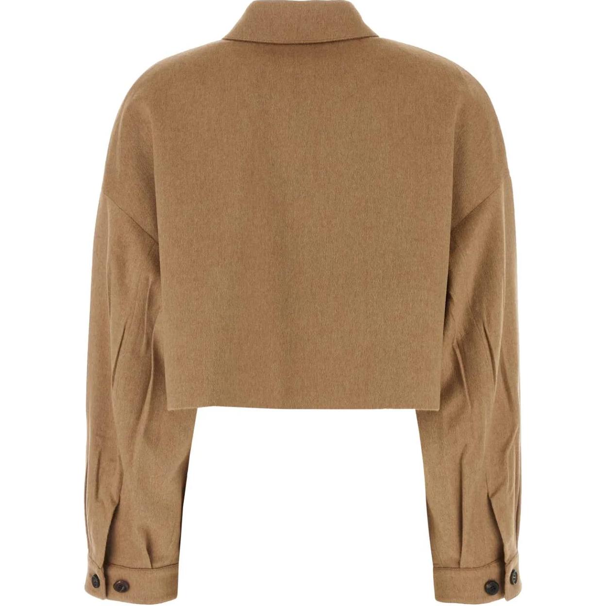 Lookbook PRADA Jaket Khaki Zip-Up Berkolar P536O-165-F0040-S-OOO