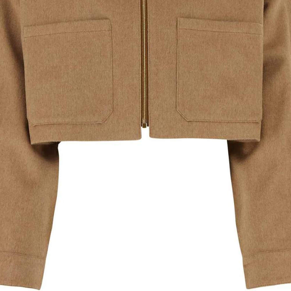 Purchase PRADA Jaket Khaki Zip-Up Berkolar P536O-165-F0040-S-OOO