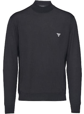 PRADA Sweater Kasual Lengan Panjang Bordir Logo. UMR505-1ZLE-F0002 Buy PRADA Sweater Kasual Lengan Panjang Bordir Logo. UMR505-1ZLE-F0002