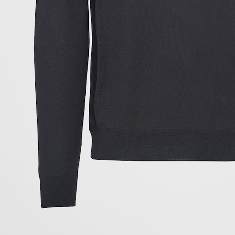 Sizing PRADA Sweater Kasual Lengan Panjang Bordir Logo. UMR505-1ZLE-F0002