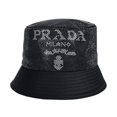 PRADA Logo Studded Fisherman Hat 2HC1372D0SF0002